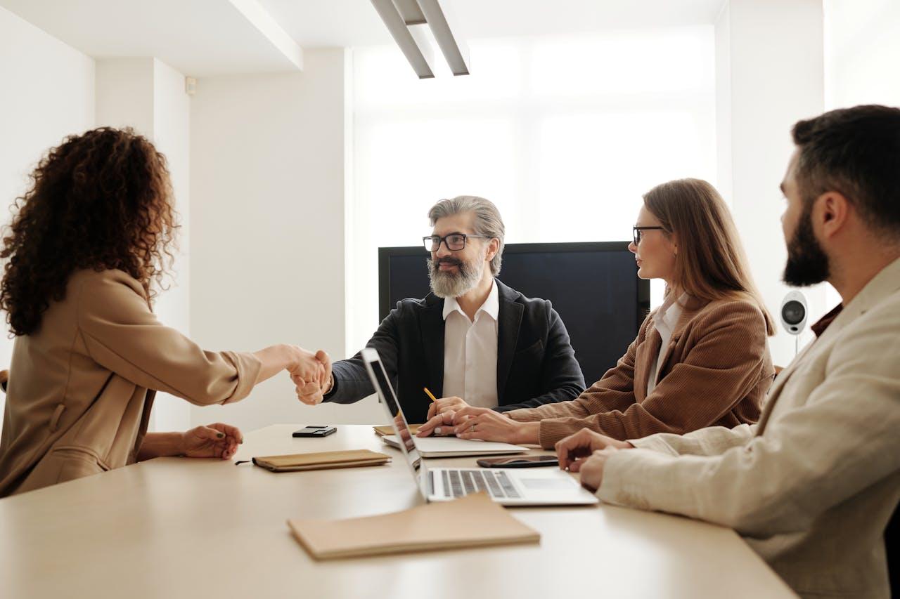 Professional recruitment meeting